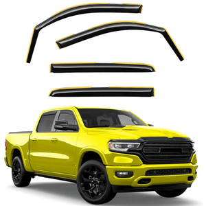 in-Channel Window Rain Guards Fit for Truck Dodge RAM 1500 (New Body Style Includes TRX) 2019-2025 Crew Cab Extra Durable Window Deflectors Vent Visors Shades Exterior Car Accessories in-Channel Window Rain Guards Fit for Truck Dodge RAM 1500 (New Body Style Includes TRX) 2019-2025 Crew Cab Extra Durable Window Deflectors Vent Visors Shades Exterior Car Accessories