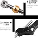 RYANSTAR Shifter Extender Adjustable Short Shifter Compatible with Ciciv CRX Del Sol Acura Integra B or D Series Engine Black