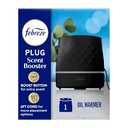 Febreze Plug Scent Booster in Black, Continuous Scent Device Oil Diffuser, Compatible with Febreze Air Freshener Plug in Refills - Refills not Included
