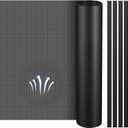 Woanger 1 Pcs 1000 x 300 mm DIY PC Case Dust Filter 0.5 mm High Airflow Hole PC Fan Mesh Filter Air Vent Covers PVC Dustproof Cover with 4 Magnetic Strip for Computer Chassis Speaker and More, Black