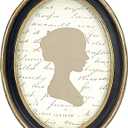 AELS 5x7 Inch Vintage Picture Frame, Elegant Antique Photo Frames with Glass Front, Photo Display, Tabletop Wall Hanging, Gift Ideas, Black Oval with Gold Trim