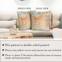 Boho Floral Throw Pillow Covers 22x22 inch Set of 2,Boho Rug Geometric Floral Pattern Decor Double Sided Pattern Cushion Cover Soft Pillow Case Living Sofa Room Bed Square Pillow Cover