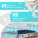 Stove Gap Covers Stainless Steel, 2 Pack Stove Gap Filler Easy Retractable Length 13.8" to 27.5", Width 0.79" ALMCALS Stove Gap Guards Range Trim Kit, Heat Resistant Guard Between Stove Top & Counter (White)