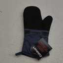 Cuisinart Kitchen Oven Mitts – Heat-Resistant Kitchen Mitts for Oven with Non-Slip Neoprene Palm, Long Cuff, and Cotton Filling – Durable Oven Gloves for Cooking, Baking, & Grilling (Chambray)
