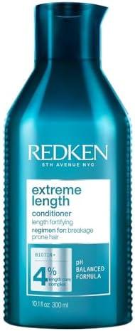 Redken Extreme Length Conditioner For Damaged Hair - Fortifies, Strengthens and Conditions Hair, Infused With Biotin & Castor Oil For Hair Growth