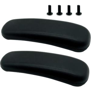 Replacement Office Chair Arm Replacement Armrest Pads Oval Shaped Office Chair Parts Arm Rest for Desk Chair with Mounting Hole Patterns Screws (Fashion)