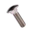 1/2-13 x 1-1/2" Carriage Bolts Screws, 18-8 Stainless Steel 304, Round Head, Square Neck, UNC Fully Machine Coarse Threaded,5Pcs