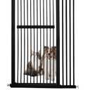 Lumizone Extra Tall Pet Gate 61.02" High Pressure Mounted 38.39"-42.51" Extra Wide (9 Sizes) 1.37" Gap for Cat Dog Children Stairs Doorway Hallway No Drilling Auto-Close (38.39"-42.51", Black)