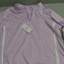 Women's Jersey Quarter Zip Golf Pullover - Flower Purple/White (XL)