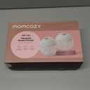 Momcozy M5 Lite Hands-Free Wearable Breast Pump, DoubleFit Flange for Baby-Like Comfort, 3 Modes & 9 Suction Levels, No Flange Insert or Hard Carry Case, 24mm, 2-Pack, Cozy Red