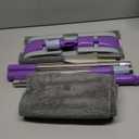 ITTAHO Microfiber Mops for Floor Cleaning ,Wet Dry Flat Mop with Stainless Steel Telescopic Handle,4 Reusable Mop Pads , Dust Mop for Hardwood Floors ,Home,Laminate,Tile,Hardwoods Cleaning (Purple)