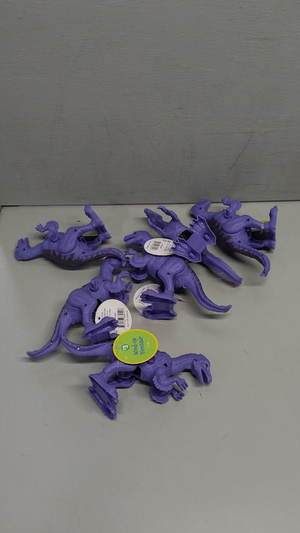 Purple Wind Up Dinosaur 6 Pack