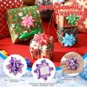 200 Pcs 2 inch Small Star Bows for Gift Wrapping Polka Dot Stripes Multicolor Present Christmas Self Adhesive Bows for Birthdays Parties Weddings Baby Showers
