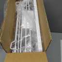 SNTD Dish Drying Rack - Extendable Dish Rack, Large Sink Drying Dish Drainer for Kitchen Counter, Stainless Steel Dish Strainer with Utensil Holder (White)