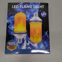 CPPSLEE Upgraded LED Flame Light Bulbs, 4 Modes Flickering Light Bulbs, E26 Base Fire Flame Bulb for Christmas Decorations Outdoor, Halloween Lights Patio Indoor Home Decor (Yellow, 2 Pack)