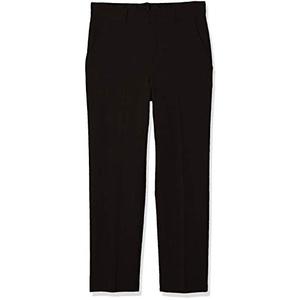 Van Heusen Boys Size Flex Stretch Flat Front Dress Pants, Black, 18 Slim