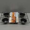 Chicago Metallic 6-Cup Popover Pan, Heavyweight Aluminized Steel with Nonstick Coating, Ideal for Yorkshire Pudding, Muffins, and Popovers (15.5x9x2.5 inches)