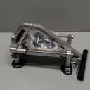 French fry cutter with two blades (1/2 inch and 3/8 inch), commercial stainless steel French fry slicer, suitable for whole potatoes, carrots, and cucumbers,fries cutter,potato slicer