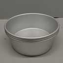 HomeMall 8 x 3 Inch Aluminum Round Cake Pan, 3-Piece Set Cake Baking Pans, Round Layer Cake Baking Pans for Birthday Wedding Home Kitchen DIY Baking Tools, Heavy Sturdy & Healthy, Oven Safe