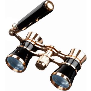 BLACKICE Opera Glasses, Opera Binoculars, 3X25 Theater Binoculars Compact with Adjustable Handle for Adults Kids Women in Concert Theater Opera (Black with Handle) BLACKICE Opera Glasses, Opera Binoculars, 3X25 Theater Binoculars Compact with Adjustable Handle for Adults Kids Women in Concert Theater Opera (Black with Handle)