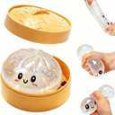 Dumpling Squishies,Glitter Dumpling Mystery Box,Colorful Dumplings Stress Balls Fidget Sensory Toy,Soft Squeeze Decompression Dough for Anxiety Relief Fidget,Giant Glitters Dumplings