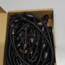 Small Bungee Cords with Hooks Assorted Size of 12 inch, 18 inch,24 inch and 36 inch Length, Marine Grade Dip Coating Metal Hooks Without Sharp End, 1/4 inch Diameter Rubber Bungee Cord