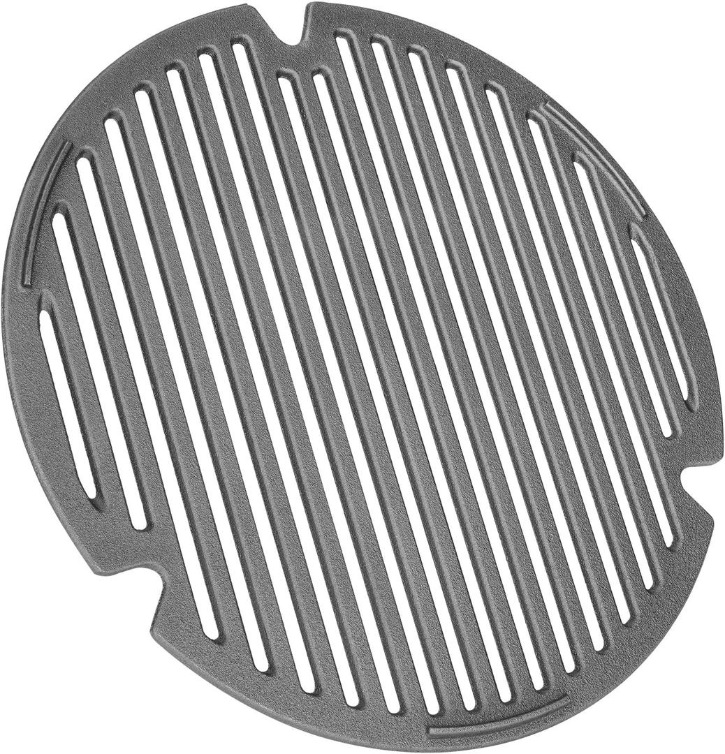 onlyfire Cast Iron Cooking Grate Barbecue Grilling Grate for Kamado Joe Classic I, Classic II, Classic III and Joe Jr Ceramic Grills