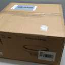 Ceiling Fans with Lights and Remote, Flush Mount Modern Bladeless Ceiling Fan with Light, 6 Speeds, Stepless dimming and CCT 3000K-6000K LED Lights for Bedroom, Study Room (Black, 17.7)