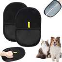 Pet Hair Remover Glove for Cats & Dogs, 2PC Electrostatic Pet Hair Remover Glove, Cat Grooming Gloves for Hair Removal, Grooming Clothes, Sofas