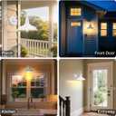 10'' Diameter Outdoor Gooseneck Barn Light Fixture with Wall Mount, White Exterior Waterproof Porch Barn Door Wall Lantern, Farmhouse Outdoor Wall Sconce, 1 Pack, LM2201-WH