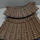 Christmas Tree Collar, 23’’ D Handmade Artificial Rattan Wicker Christmas Stand Tree Collar Basket Base Cover for Holiday Decoration