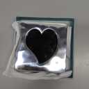 Mariposa Small Square Open Heart Frame | Silver | Brillante | Frames | Decorative Photo Frames | Recycled SANDCAST Aluminum | Handmade in Mexico