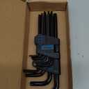 DISEN 9 Pieces Torx Star Allen Wrench Set, Long Arm Star Key Set T10-T50, Chrome Vanadium Steel
