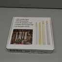 Daord LED Flameless Flickering Taper Candles with Remote & Timer Warm Light Battery Operated Christmas Window Candle for Wedding Party Holiday Home Table Decoration (9 Packs,White+Gold Holder(A))