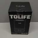 ToLife Dehumidifiers for Home 30 OZ Water Tank with Auto-Off 500 sq.ft Portable Small Dehumidifier for Bathroom Bedroom RV Closet Room 7 Colors LED Light, Gray