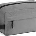 Vorspack Travel Toiletry Bag for Men - Hanging Toiletries Bag Water Resistant Dopp Kit Travel Bag for Toiletries Accessories (Medium, Grey)
