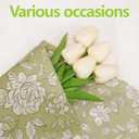 Bobobag 100 sheets Floral Tissue Paper for gift bags,20x14 inch Sage Gift Wrapping Paper for Flower Decoration Packing