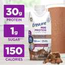 Ensure Max Protein Shake | Milk Chocolate | Ready to Drink | 30g Protein for Muscle Health | 1g Sugar, 4g Fiber | 11 fl oz, 12 Pack (EXP 06/01/27)