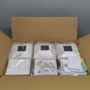 GreenLighting 12 Pack Classic #1 Solar Power Outdoor Garden Pathway Deck Dock Patio Fence Post Light for 5x5 PVC Posts (White)