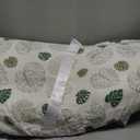 Blissful Diary Muslin Baby Changing Pad with Waterproof Lining Foam, Diaper Changing Table Pad with Cover for Dressers (Monstera, Avocado)