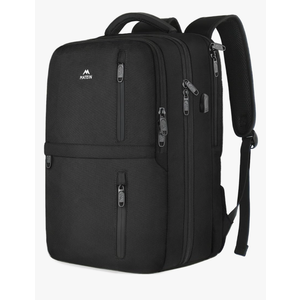 MATEIN Carry on Backpack, Flight Approved Travel Backpack with USB Port, TSA Personal Item Travel Bag fits 17" Laptop, Large Water Resistant Luggage Overnight Weekender Bag for Men & Women, Black