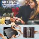 miyozi Airtag Wallet for Men,with Money Clip 10 Cards Metal Case Smart Slim Pop Up Credit Card Holder Flip with Magnetic Closure RFID Blocking wallet with Gift Box