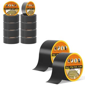 Deck Joist Tape for Decking, 10 Pack Deck Tape 2" X 50', 2 Pack 4" X 50' Butyl Joist Tape for decking for Beams