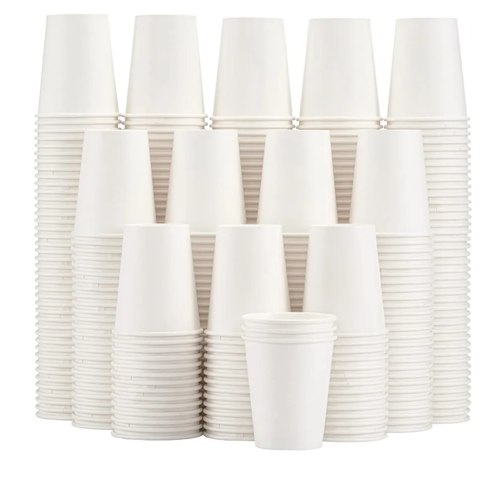 Lamosi 12000 Pack Paper Cups 8 oz, Disposable Coffee Cups, Paper Coffee Cups 8 oz, White Hot/Cold Beverage Drinking Cup for Water Juice or Tea, Office Party Home Travel
