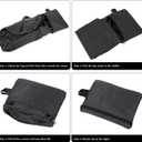 Travel Bag Foldable,Portable Lightweight Gym Bag,Sports Duffel Bags for Women&Men - for Camp, Fitness, and Short tours, shopping (Black, M)