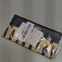 Black and Gold Happy Birthday Table Runner, 13 x 70 Inch Vintage Tablecloth Polyester Birthday Party Decorations for Home Kitchen