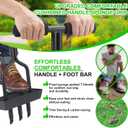 Lawn Aerator - Aerator Lawn Tool, Lawn Aerator Coring Tool with Soil Core Storage Tray Manual Core Aerator for Garden Yard Care