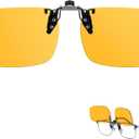 TJUTR Clip On Blue Light Blocking Glasses, Computer TV Gaming Glasses for Women Men, Improve Sleep & Reduce Eyestrain