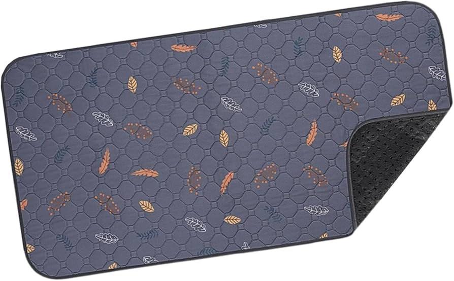 Jinwen Washable Pee Pad for Dogs Potty Mat Breathable Lightweight Absorbent Waterproof Puppy Pad Reusable for Playpen Crate Training 100cm x 155cm