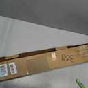KAMANINA 1 Inch Double Curtain Rods 72 to 144 Inches (6-12 Feet) Adjustable Heavy Duty Drapery Rod for Windows 66 to 120, Square Ends, Ivory White